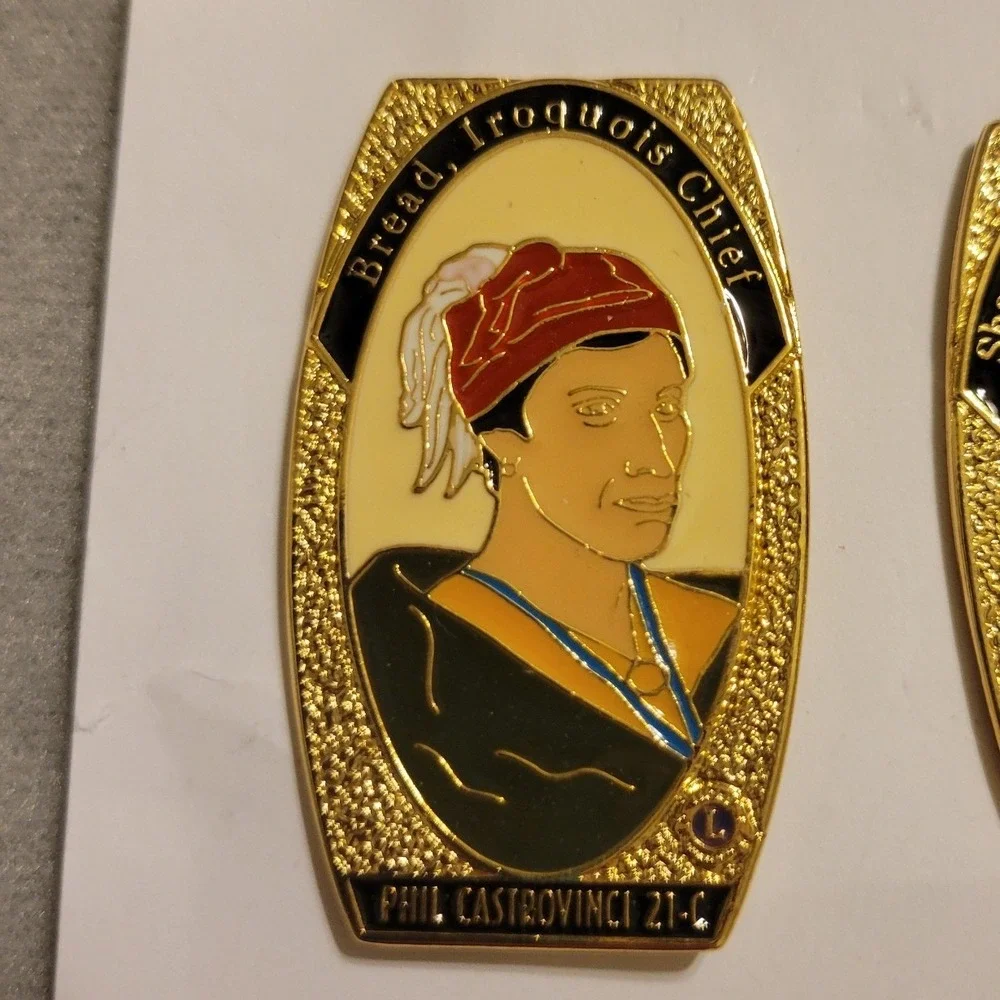 13pc Lions Club‎ International Native American Chiefs Enamel Trading Pin Set